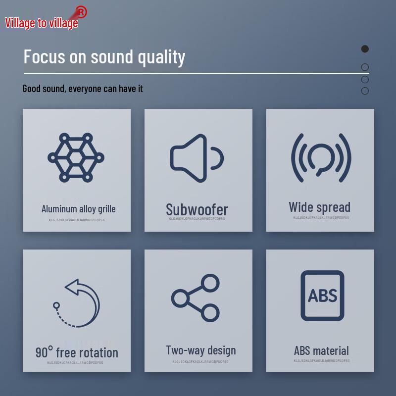 30W Indoor Wall-Mounted Wired Broadcast Speaker