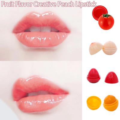 12g Lip Balm Long Lasting Soften Hydrating Strawberry Peach Lemon Tomato Lightening Lip Balm for Daily Use