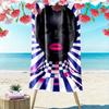 Bold Abstract Face Design Beach Towel Quick-drying for Travel Outdoor Sports Jogging Beach and Swimming