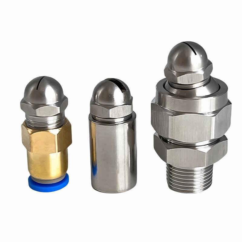 Hot Flat Fan Spray Nozzle BHC Air Knife Blowing Wind Nozzle 1/8'' 1/2'' Slot Cleaning High Pressure For Industrial Dust Removal