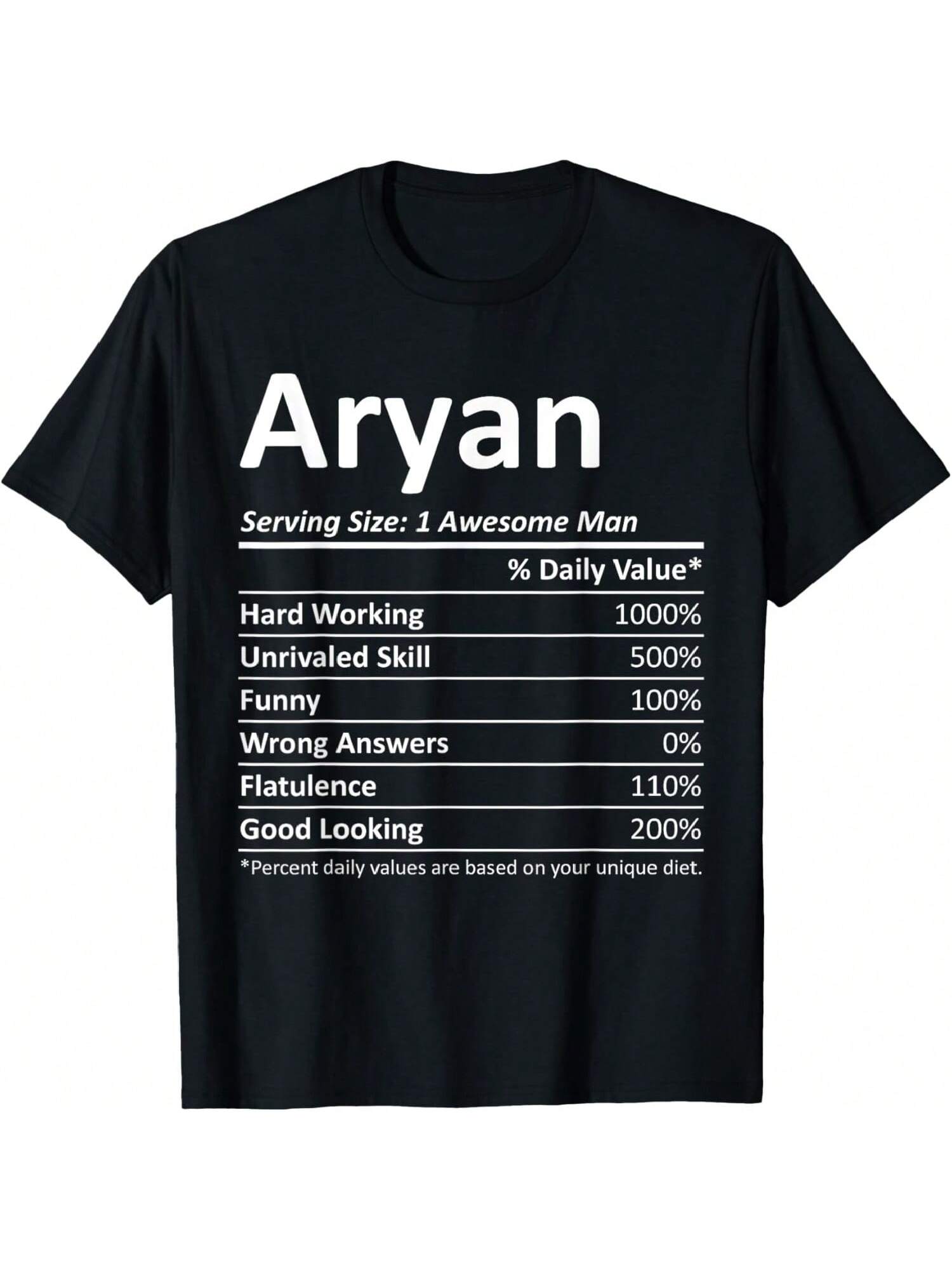 ARYAN Nutrition Funny Birthday Personalized Name Gift Idea T-Shirt S разноцветный