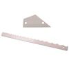 Guitar Wire Measuring Ruler Measuring Ruler Leveling Ruler Stainless Steel Triangular Ruler Bass Guitar Neck Unilateral Notch Ruler