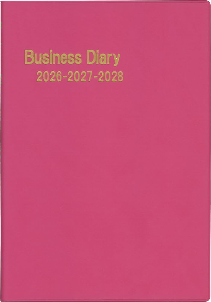 Hakubunkan 2026 A5 Business Raspberry 251 January 3-Year Diary, No. (Starts 2026)