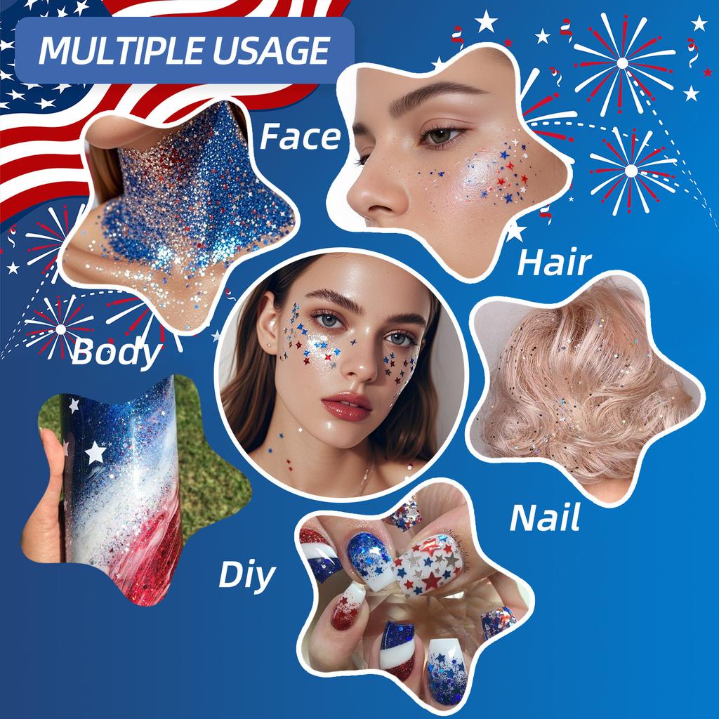 6Pcs Glitter Gel Set, Shiny Sequins Glitter Jelly for Face Body, Festival Makeup Pendant Cosmetic Decoration
