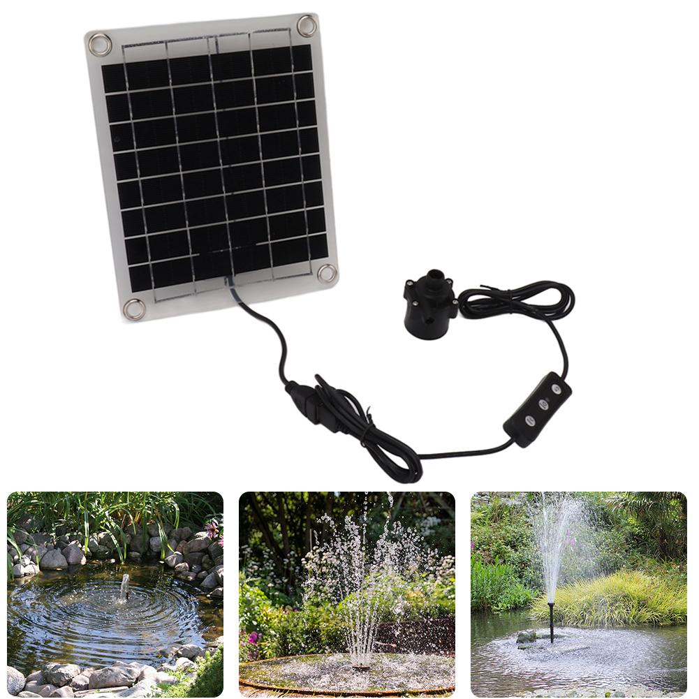 12V 10W Fountain Panel Pump Watering System Mini Solar Panel Fountain with Adjustment Switch Solar Panel Pump Kits for Fish Tank