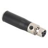 2PCS Mini XLR 3pin Male To Mini XLR 4pin Female Zinc Alloy Casing O Adapter Connector