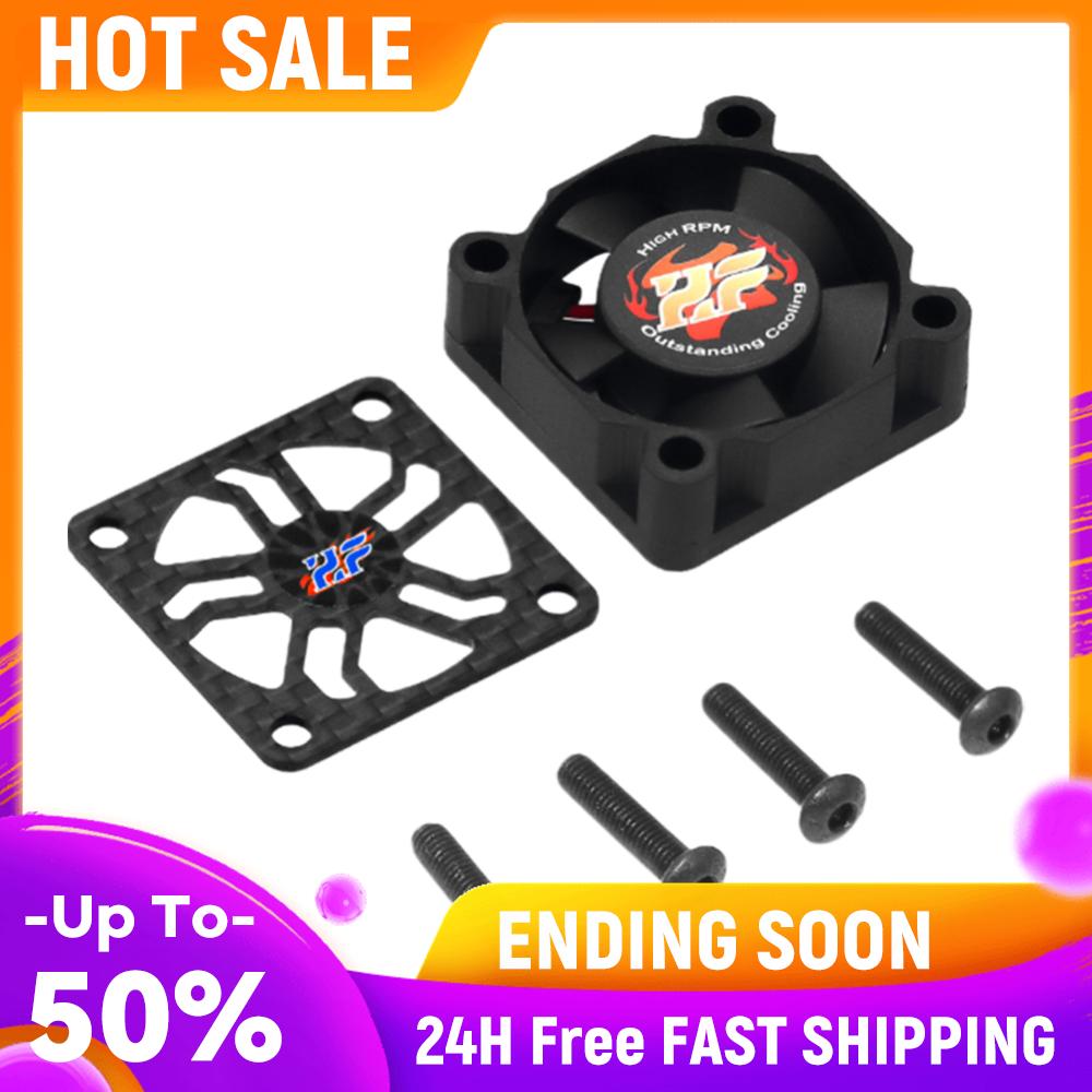 

30mm RC Car ESC Cooling Fan with Carbon Fiber Cover Cooling Fan 28000RPM for RC Car 1/8 1/10 540 550 F540 3650 3660 Motor China Mainland