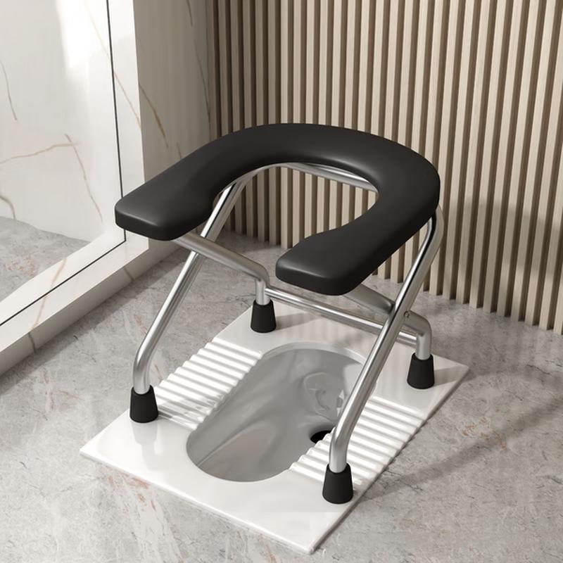 Foldable Stainless Steel Commode Chair