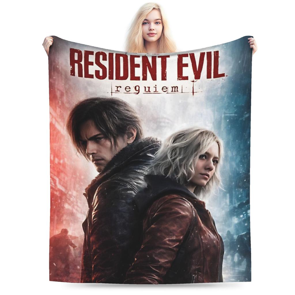 Residents Evils Requiem Leon S Kennedy Blanket Spring Warm Soft Throw Blanket For Boy Chair Sofa Bed Flannel Bedspread Bed Cover