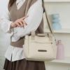 Nylon Shoulder Bag Women's Tote Bag Solid Color Portable Crossbody Bag