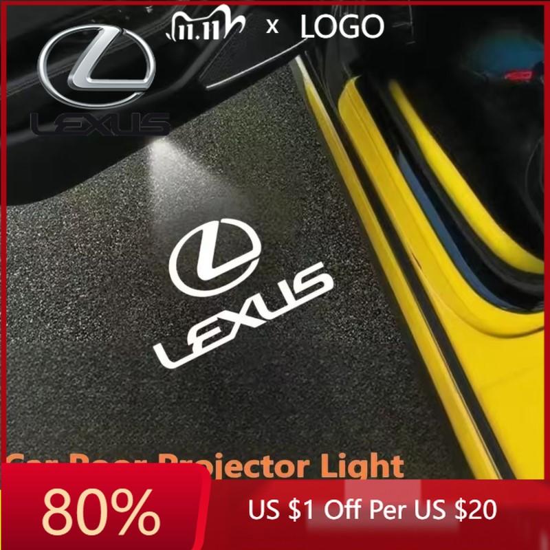 2026 Hot Interior Stickers 2Pcs Fashion LED Car Door Welcome Light Logo Projector For Lexus ES300 RX330 RX300 GS300 IS250 IS200