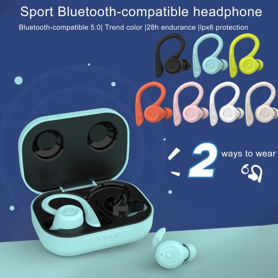 

MS-T20 Creative Wireless Earbuds IPX6 Waterproof Easy to Operate Stylish Design жовтий