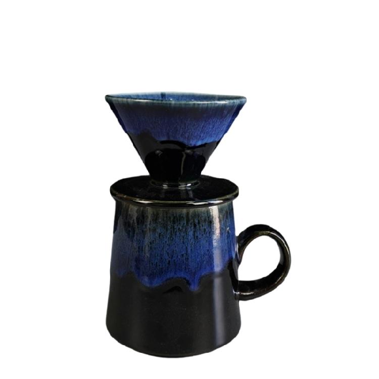 Stylish Ceramic V 60 Pouring Over Coffee Set 460ml Home Brewing Coffee Set Produced For Even Extraction And Easy Cleaning