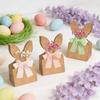 Easter Treat Bags 24 Pieces Paper Bunny Ears Easter Reusable Bags Candy Wrap For Kids Birthday Holiday Party Favors Treat Goodie