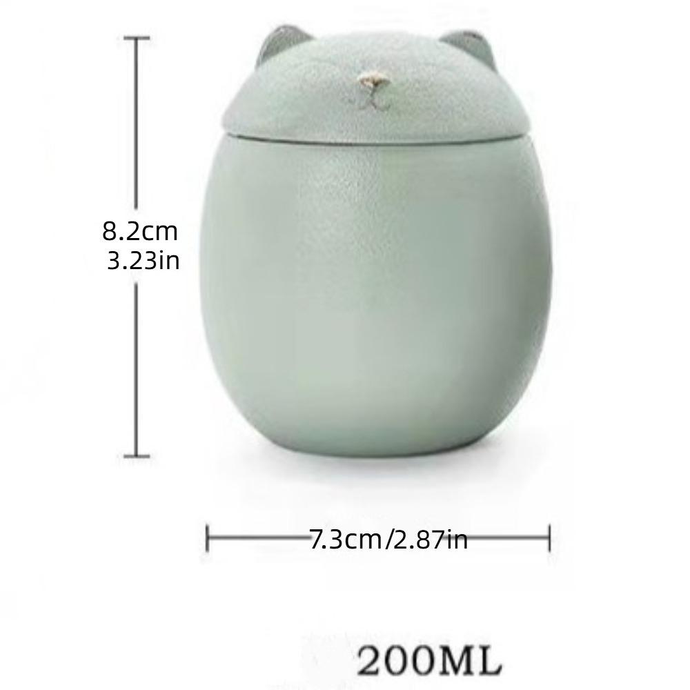Ceramic Ashes Storage Box 200ml Dog Cat Cremation Urns Funeral Urn for Pets  Desktop Decoration