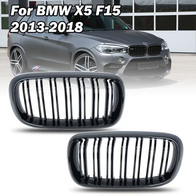 Frontstoßstange Doppel 2 Lamellen Nierengitter Für BMW X5 F15 2013-2018 Für BMW X6 F16 2014-2018 Autozubehör Außenteile