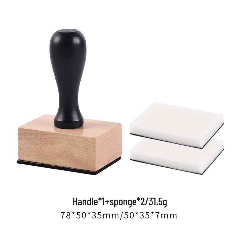 Wooden Handle Sponge Ink Pad DIY Coloring Tool Set