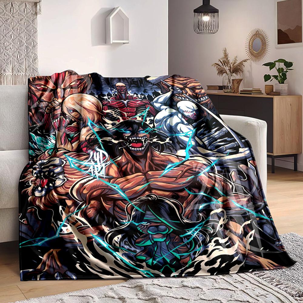 1Pc Monsters Unleashed Chaos Reigns Blanket Soft And Comfortable Casual Warm Camping Travel Christmas Halloween Xmas Gift M924611
