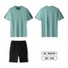 Cross-border Quick-drying Clothes Sports Suit Men's Short-sleeved T-shirt Summer Running Sports Training Fitness Guangzhou Sports Clothing
