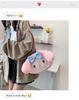Women's Plush Kuromi & Cinnamoroll Tote Crossbody Bag - Cute Dog Tooth Design Handbag