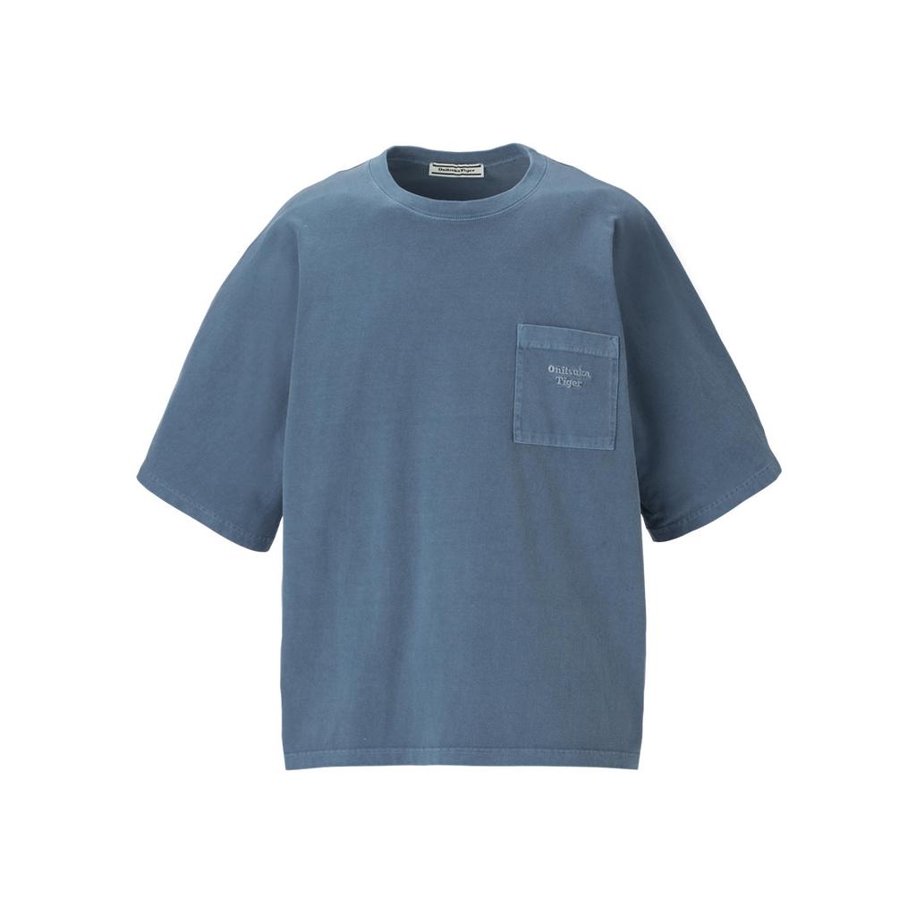 ONITSUKA TIGER SS25 Fashion Round Neck Pullover Short Sleeve T-Shirt Unisex T-Shirt Light-Blue 2183B439-400