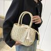 Yogodlns Stro Zak met Trekkoord voor Dames Tas met Handvat Zomer Strand Geweven Boho Tas Rotan Grote Capaciteit Tote Bag Dames Shopper Clutch