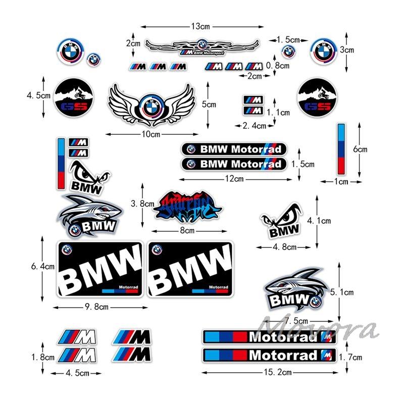 New Reflective Car Motorcycle Sticker Decals Tank Stickers For Bmw M 50TH Power Performance E28 E30 E34 E36 E46 E60 E90 F84 DE9