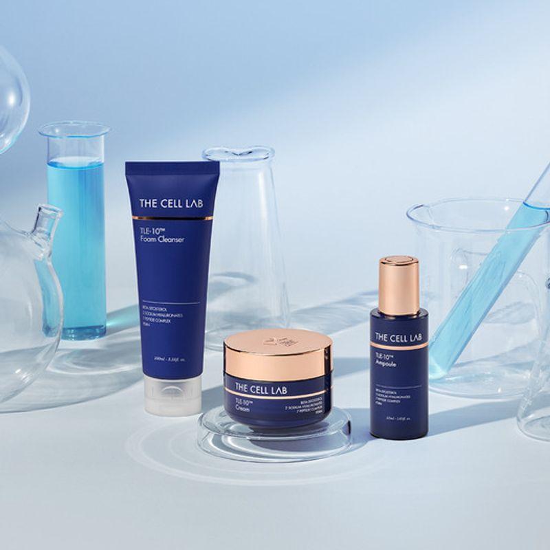 THE CELL LAB [Regeneration/Elasticity] Celltone PDRN Pine Cica Moisture Soothing 3-piece Set (Ampoule + Cream + Foam Cleanser)