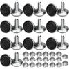 Adjustable Furniture Foot - AIMOONSA - M8 X20 X30 Mm - Pack of 20 - Iron+plastic - Height 11-30 Mm