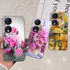 For Cover Honor X7b 5G Case For Honor X8B 4G Love Heart Women Fashion Luxury Pattern Housing Etui Huawei HonorX8b Soft Clear TPU