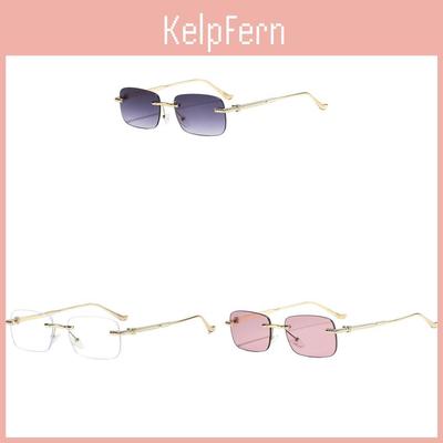 Fashion Unisex Square Metal Sunglasses With Uv400 Protection For Outdoor Activities
