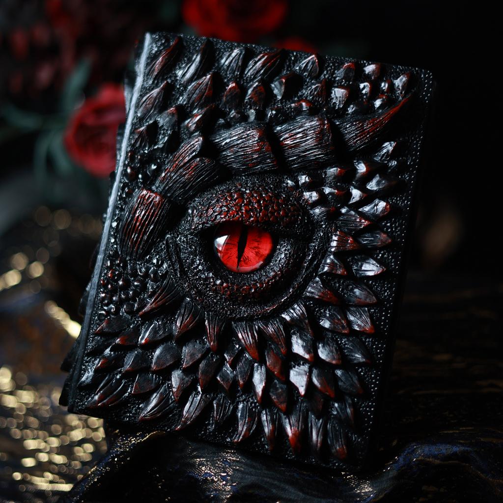 Dragon Eye A5 Binder - 3D Relief Magic Card Album for K-pop Photocard Collections, Refillable 3-Inch Idol Card Organizer