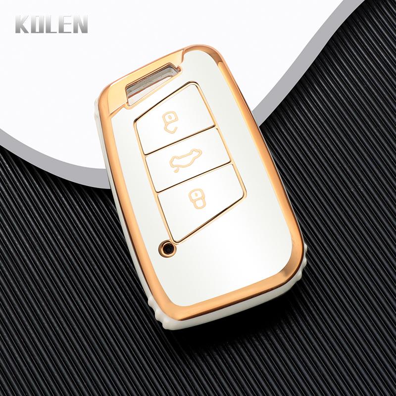 

Tpu Car Remote Key Cover Case Shell Fob For Vw Volkseagen Passat B8 Magotan Golf For Skoda Superb A7 Kodiaq Seat Car Accessories