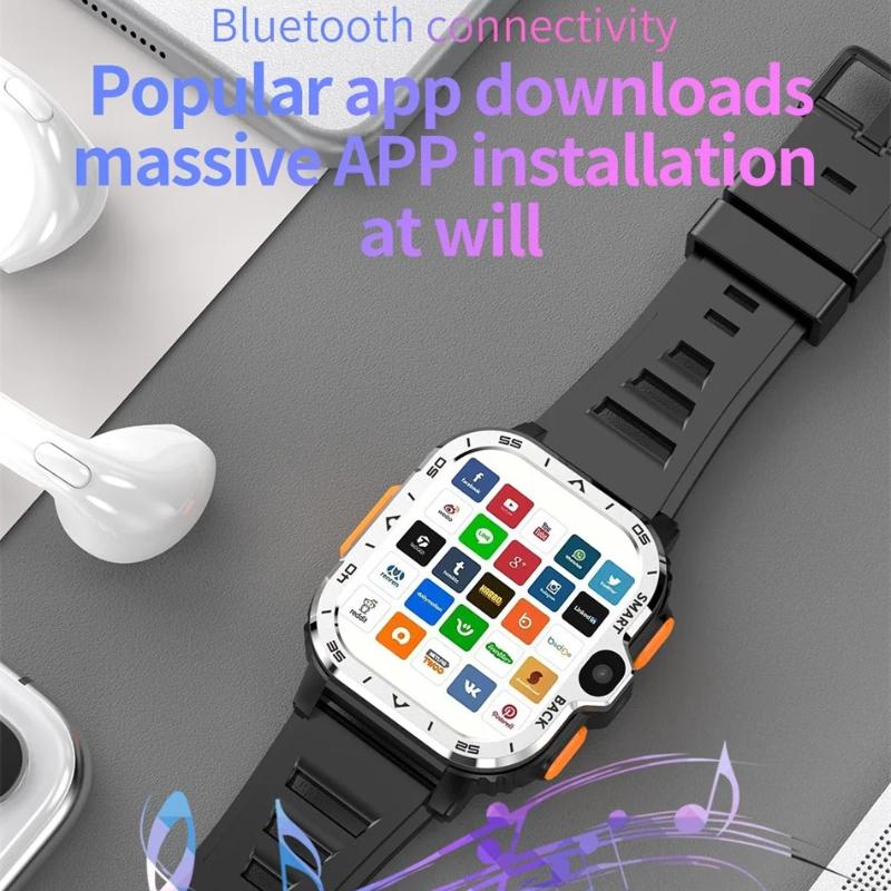 2026 New 4G Network Smart Watch Support SIM Card Google GPS NFC HD Dual Camera Android Smartwatch WIFI Wireless Fast Internet Access