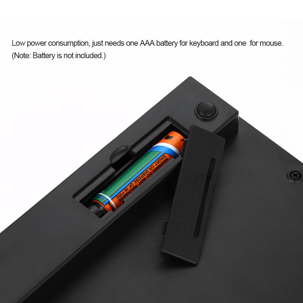 2,4GHz trådlös tangentbordsmus Combo Ultratunn USB-mottagareadapter för PC