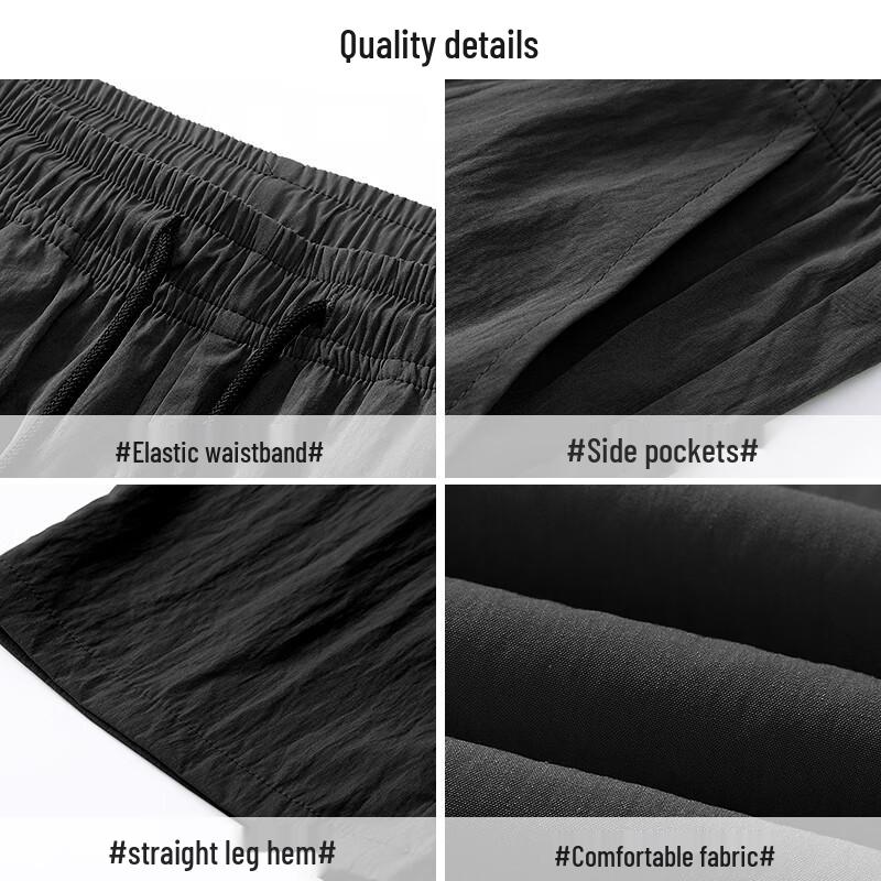 Warrior Men's 2025 Ice Silk Quick-Dry Straight Leg Casual Pants