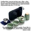 Household Tea Set Teapot Cup Portable Outdoor Kungfu Tea Set One Pot Two Cups Chinese Teas Ceremony Accessories Business Gift
