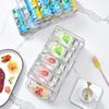Double-Layer Rolling Beverage Storage Organizer for Fridge