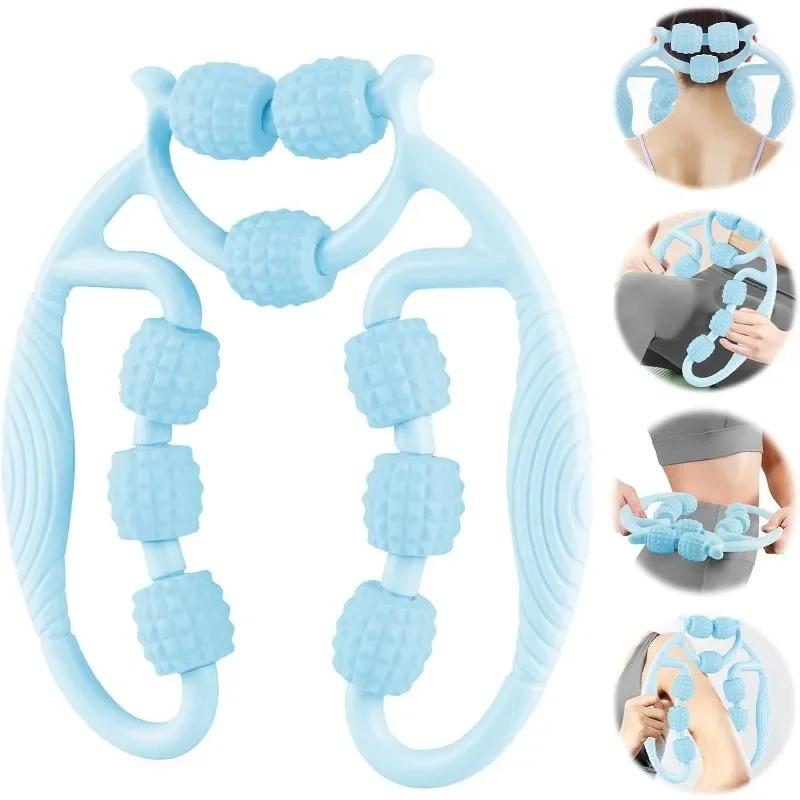 1PC Ring Muscle Roller Massager Foam 360° Legs Acupressure Massager Fat-Reducing Adjustable Body Massager Relief Fatigue