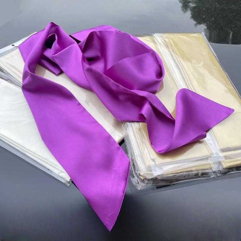 Elegant Adjustable Waist Belt with Glossy Straps – Multi-Use Fashion Accessory Long Wide Silk Scarf