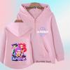 Funny Zip Up Sweatshirts Kpop Demon Hunters Hoodie Children Clothes Kid Girl Boy Sweatshirt Zipper Hoody Baby Casual Top