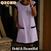 Fashion Summer Spring O-Neck Short Sleeve Casual Dresses