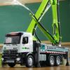 1:24 Cement Pump Truck Sprinkler Sweeper Diecast Alloy Model Toys Car Doors Opened Sound Light Vehices Children Holiday Toy Gift