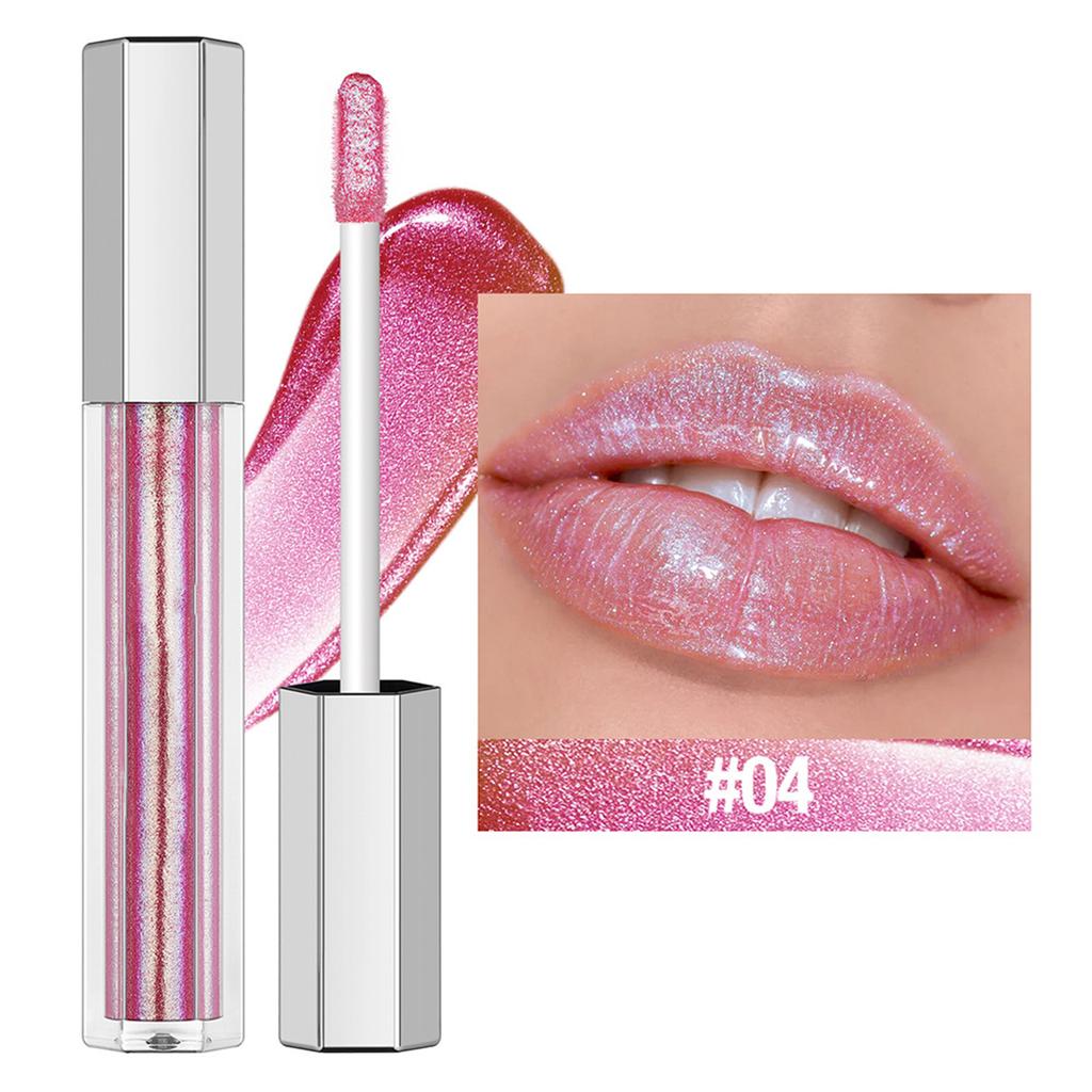 Natural Shine Lip Gloss 1Pc for Women Girls Hydrating Moisturizing with Glittery Pearl Finish Long Lasting Cosmetic Makeup Essential