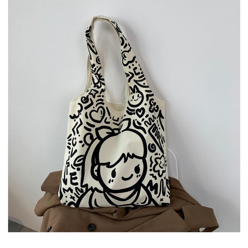 2025 New Canvas Bag Large Capacity Shoulder Bag Tote Bag