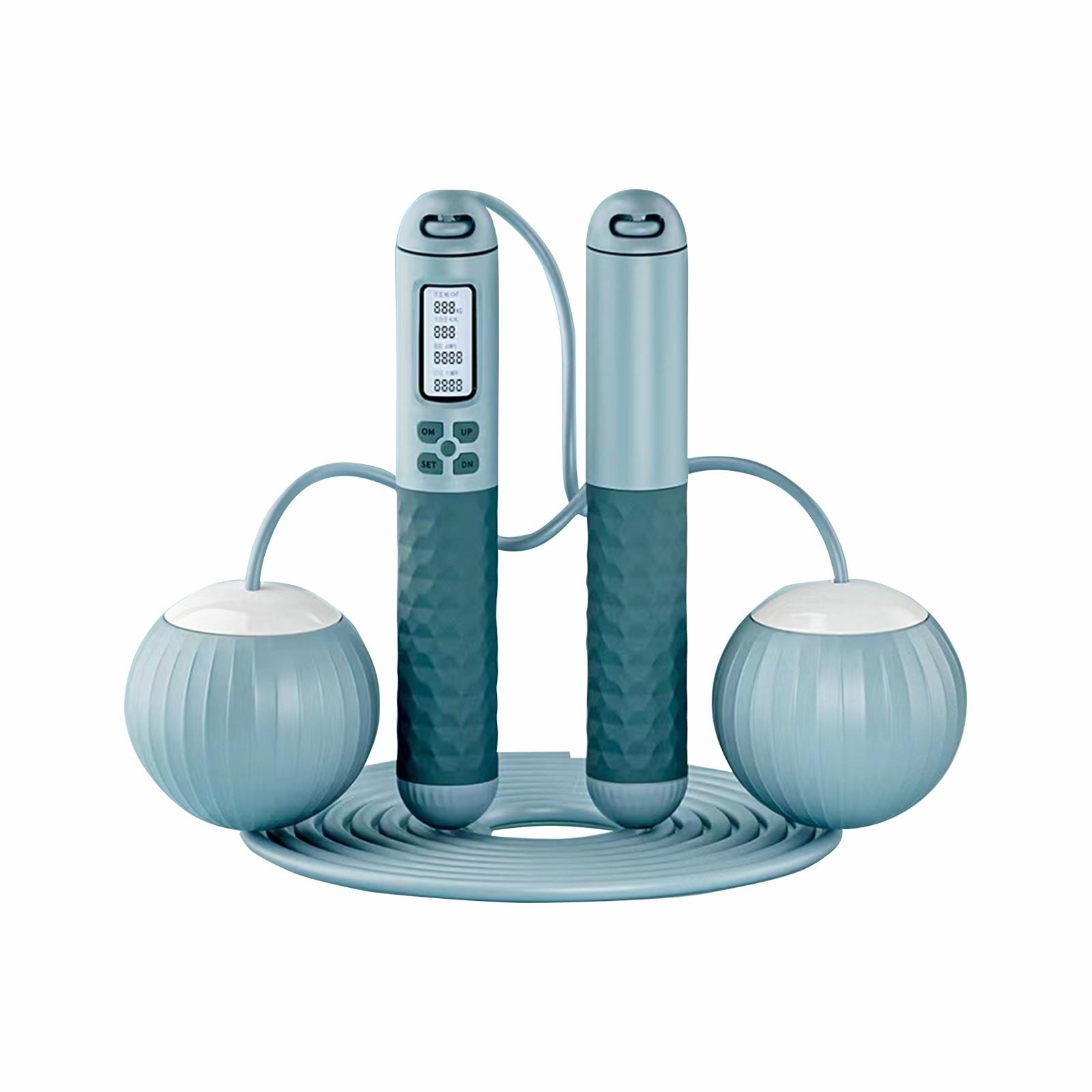 

Интеллектуальный электронный счетный канат Многофункциональный беспроводной мяч двойного назначения для снижения веса Фитнес стальной канат One Size