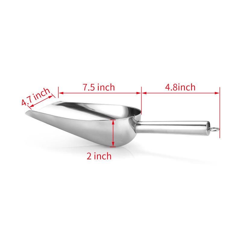 Stainless Steel Multi-functional Ice, Grain, Popcorn, Candy, and Coffee Bean Scoop