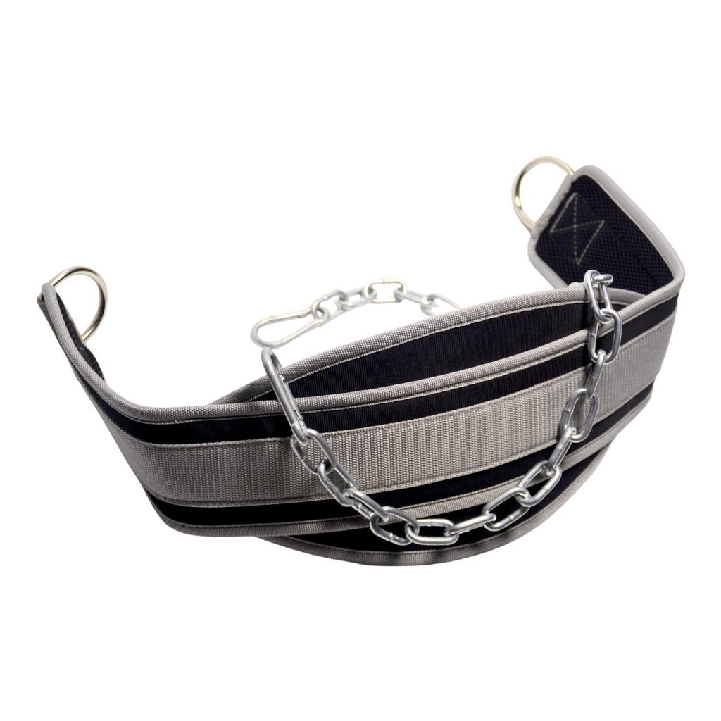 Adjustable Weightlifting Belt with Chain for Squats, Pull-ups, and Parallel Bars