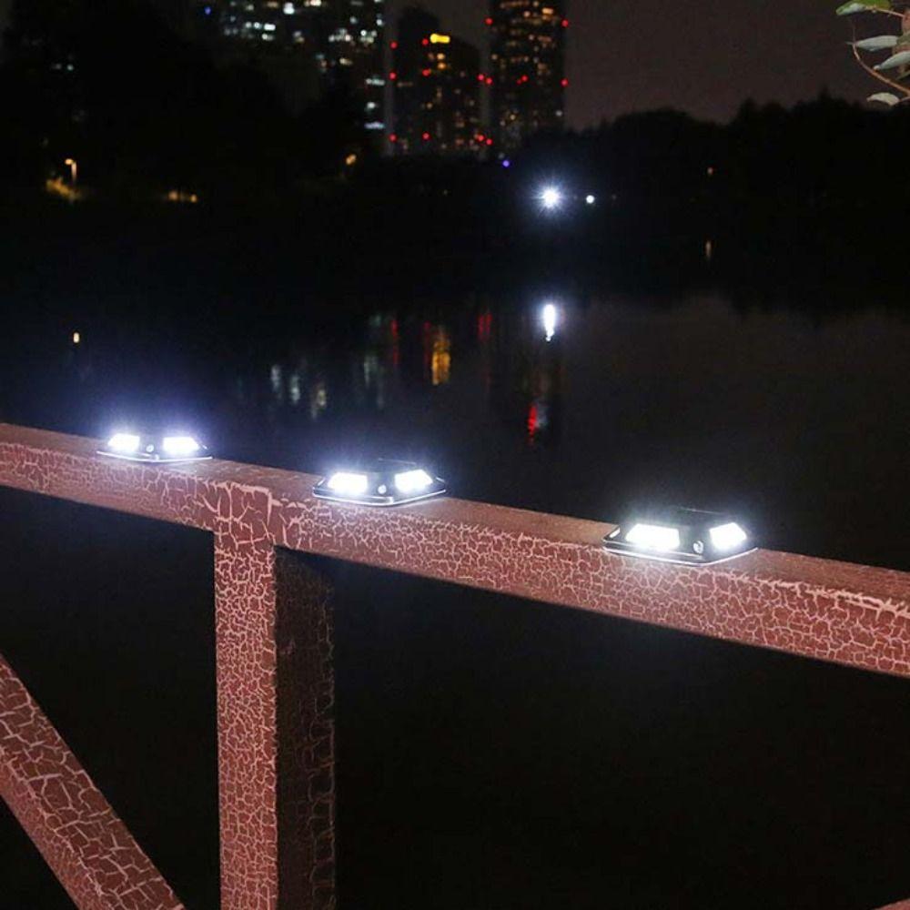 Waterproof Solar Garden Lamp Stainless Steel Road Stud Lights Durable Solar Ground Light Outdoor