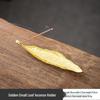 Antique Bodhi Leaf Incense Holder - Japanese-Inspired Aromatherapy Stand